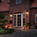 1 Set Farmhouse 1-Light Outdoor Wall Sconce – Black Exterior Lantern for Porch or Front Door