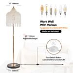 3-Light Crystal Floor Lamp – Elegant Waterfall Bead Design with Gold Finish - Image 7