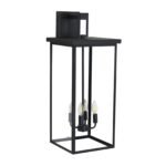 Outdoor Wall Sconce – 29.5 Black 4-Light Waterproof Lighting Fixture with Clear Glass