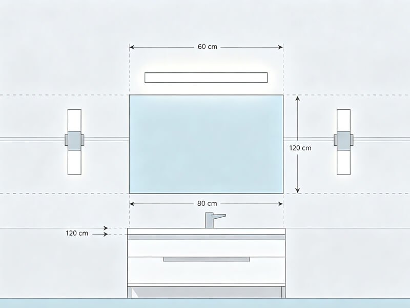 Mirror Lights Buying Guide How to Choose, Size, and Install the Perfect Bathroom Mirror Lighting (1)