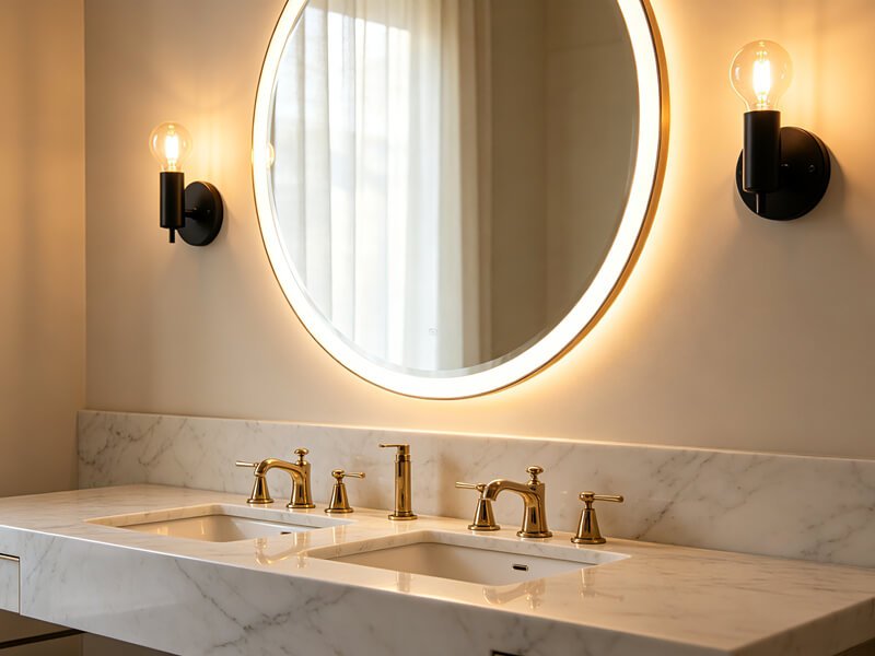 Mirror Lights Buying Guide How to Choose, Size, and Install the Perfect Bathroom Mirror Lighting (1)